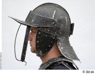 Photos Medieval Knight in plate armor 23 head helmet knight…